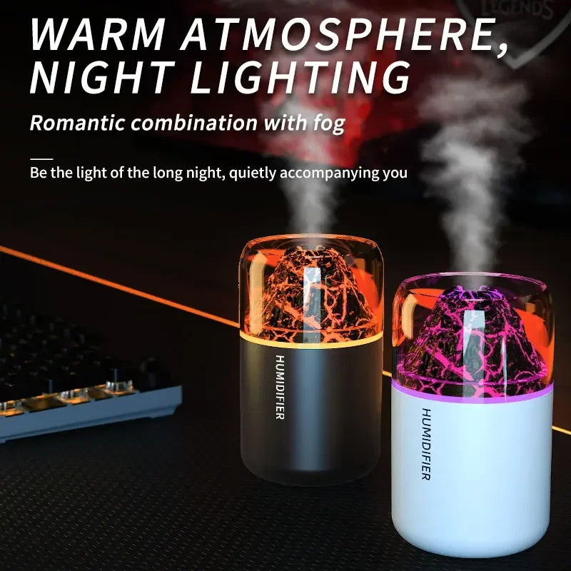 AuraMist Lava Volcano Humidifier