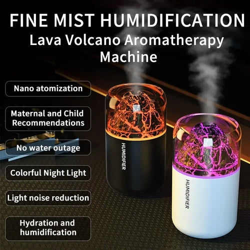 AuraMist Lava Volcano Humidifier